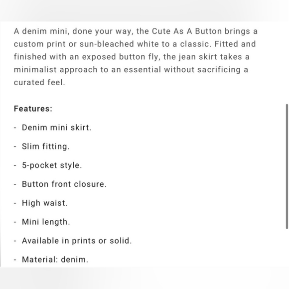 Billabong Black Jean Skirt - Picture 6 of 6